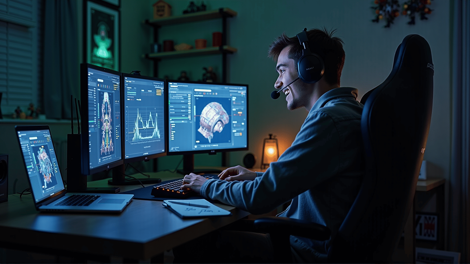Gamer sharing experience with DeepFish Analyzer