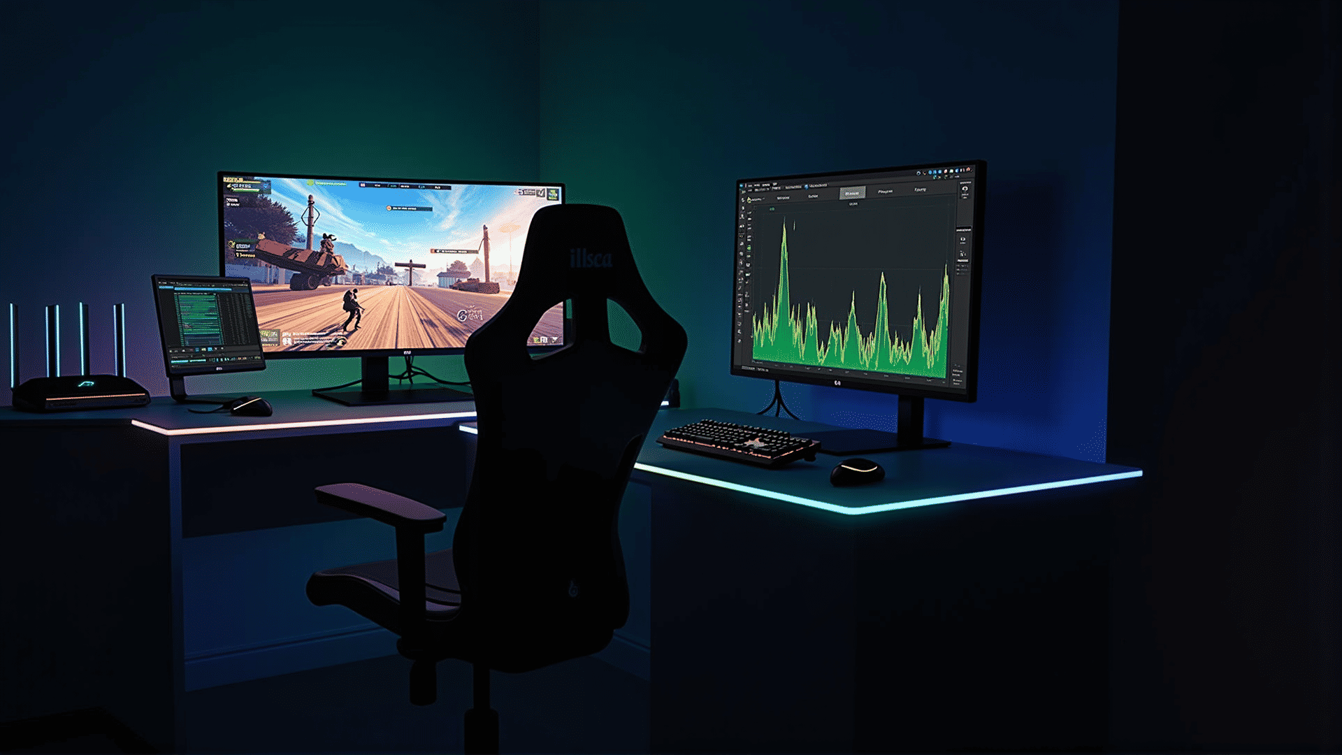 Real-time network details for gaming